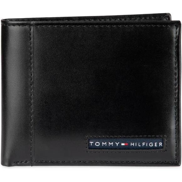Men's Leather Wallet–Slim Bifold with 6 Credit Card Pockets &Removable ID Window - Picture 1 of 8